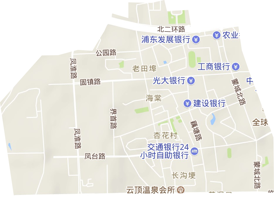 海棠街道地形图