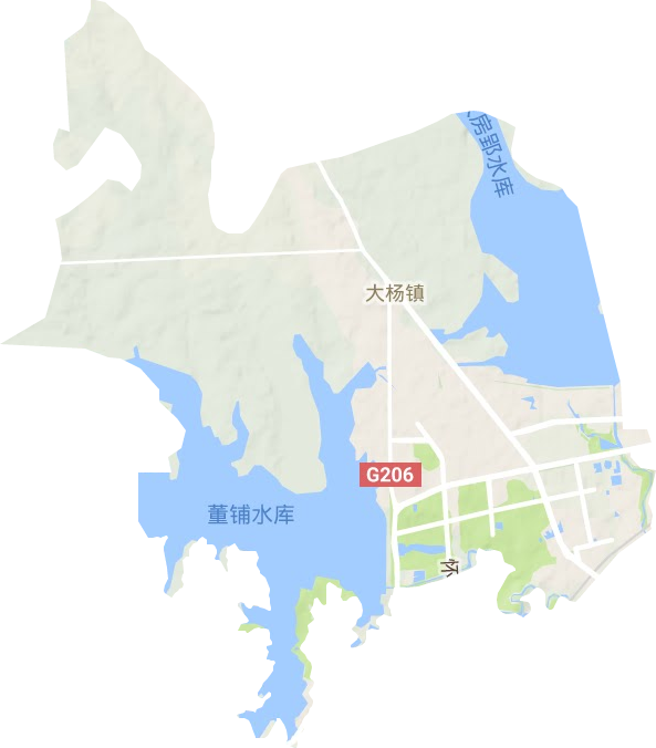 大杨镇地形图