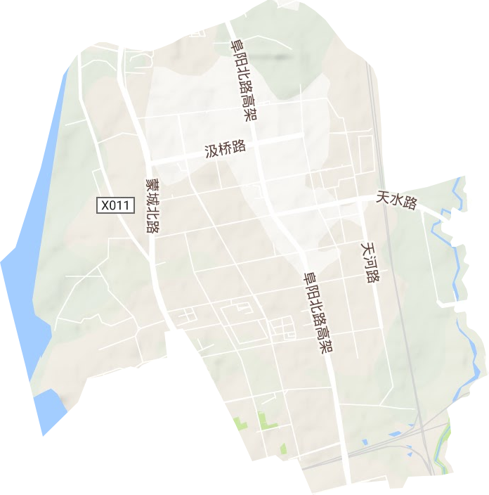 庐阳工业区（林店街道）地形图