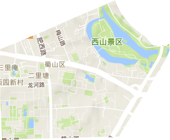 三里庵街道地形图