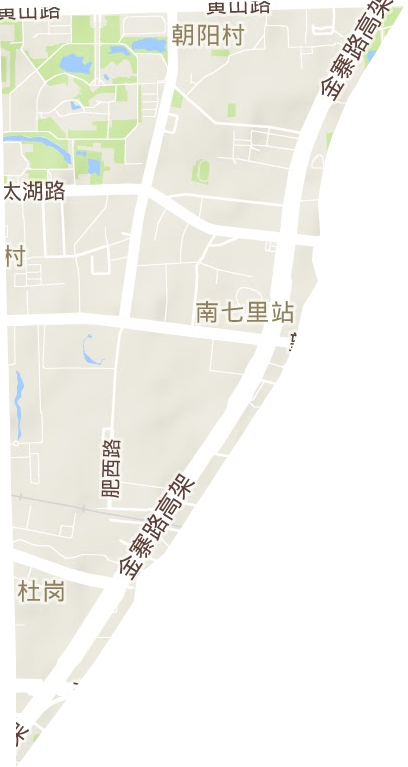稻香村街道地形图
