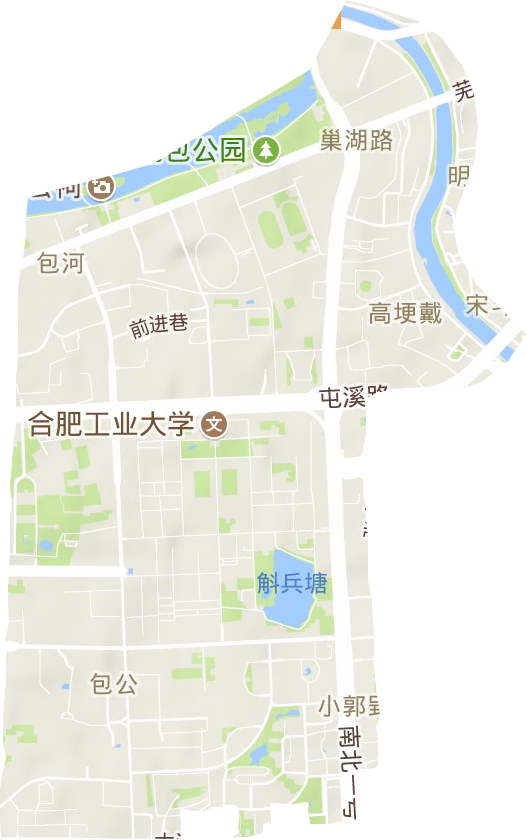 包公街道地形图