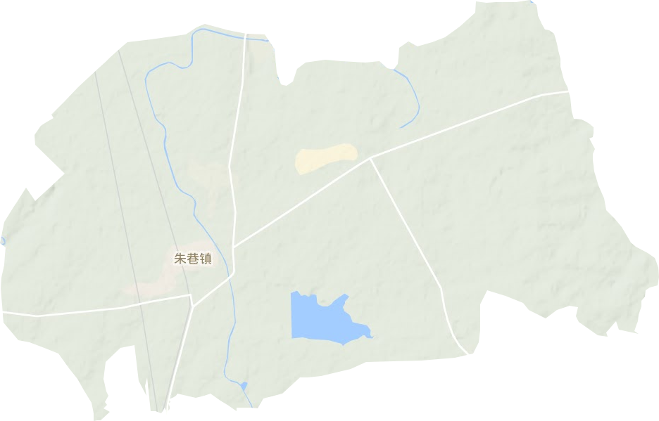 朱巷镇地形图