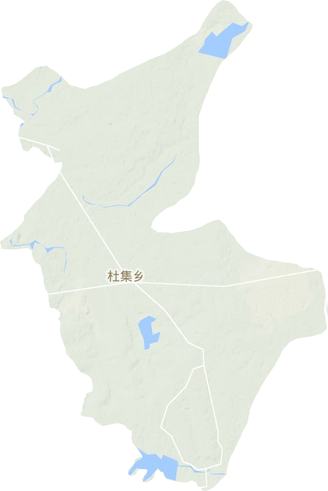 杜集乡地形图