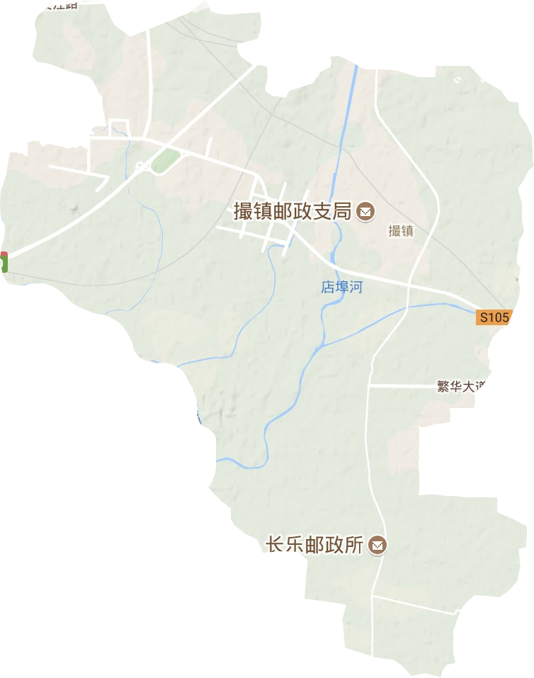 撮镇镇地形图