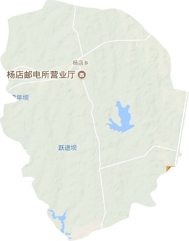 杨店乡地形图