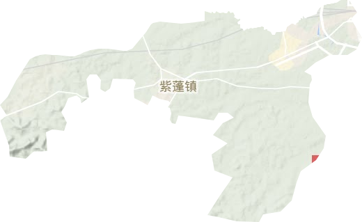 紫蓬镇地形图