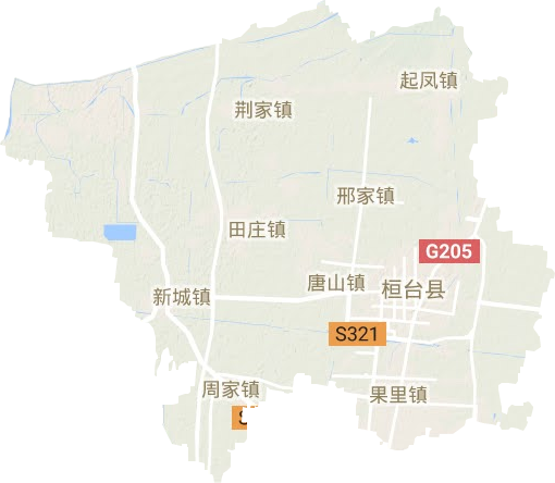 桓台县地形图
