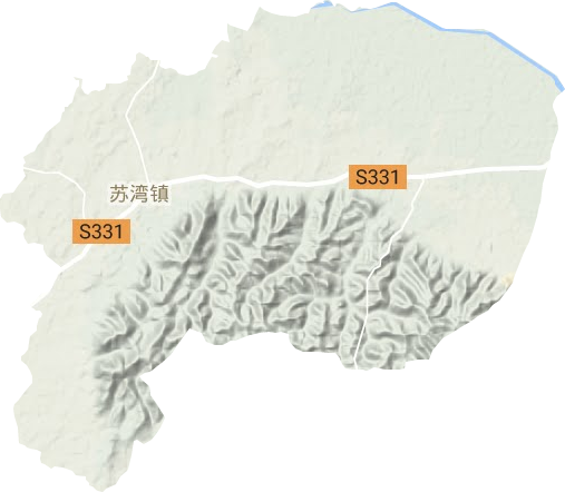 苏湾镇地形图