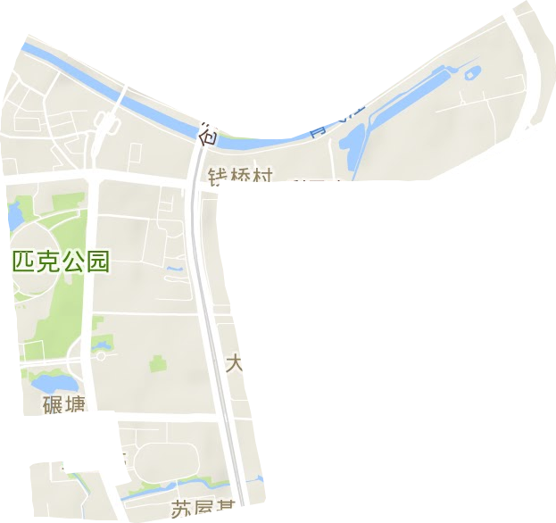 弋江桥街道地形图