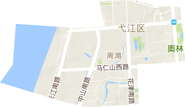 利民路街道地形图