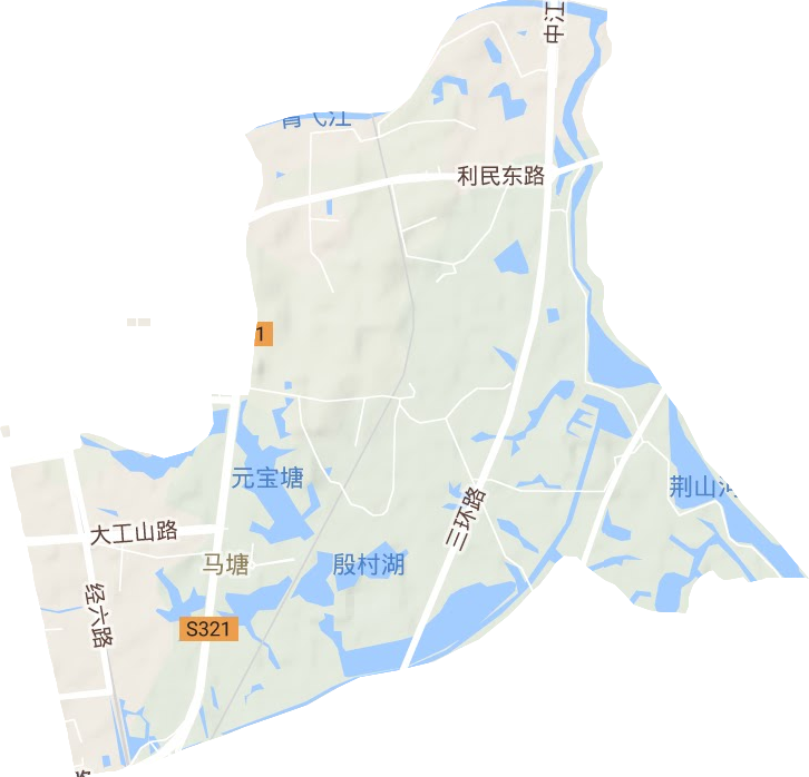 马塘街道地形图