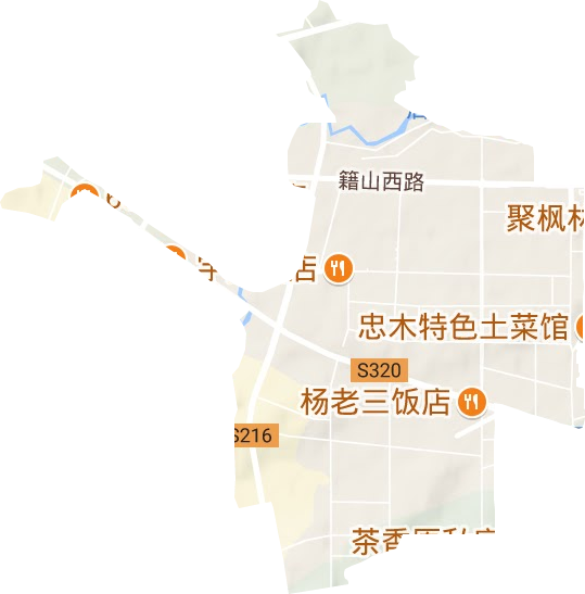 安徽南陵工业园区地形图