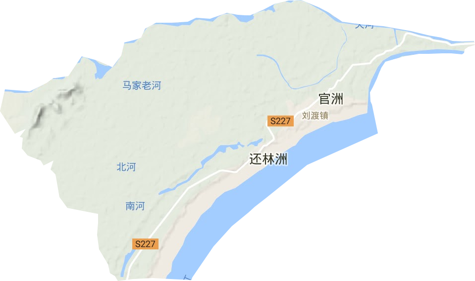 刘渡镇地形图