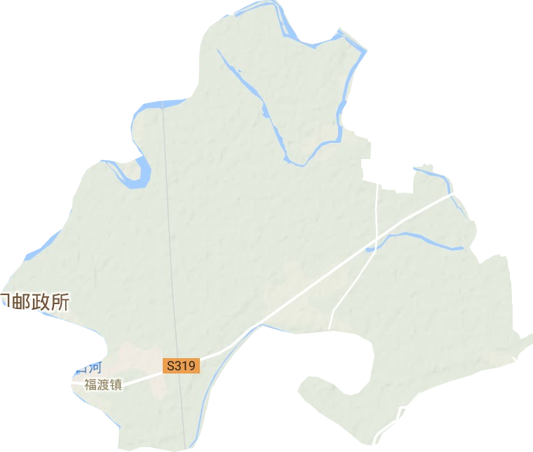 福渡镇地形图