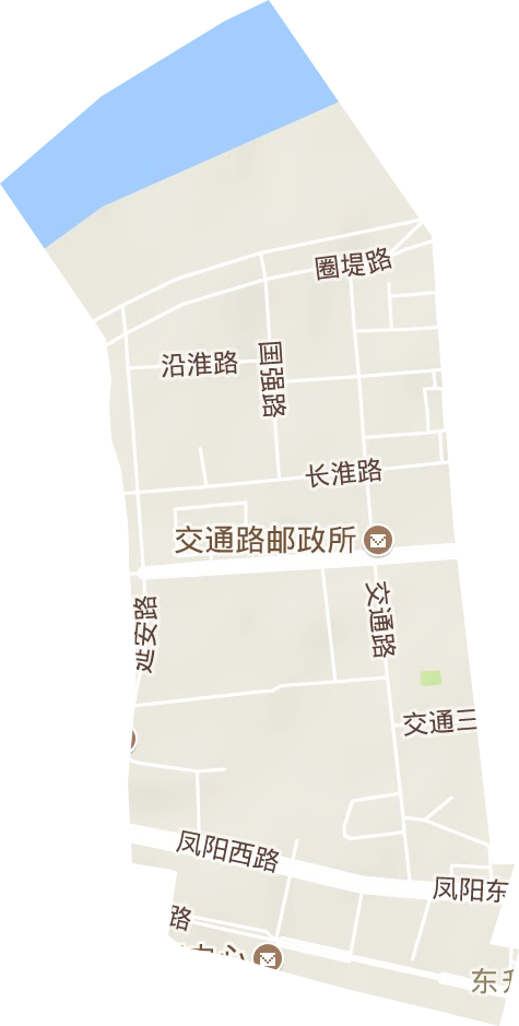 治淮街道地形图