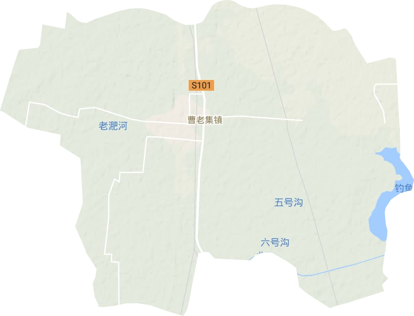 曹老集镇地形图
