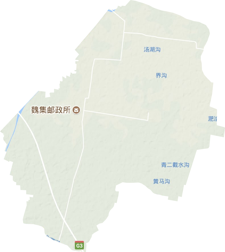 魏庄镇地形图