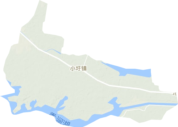 小圩镇地形图