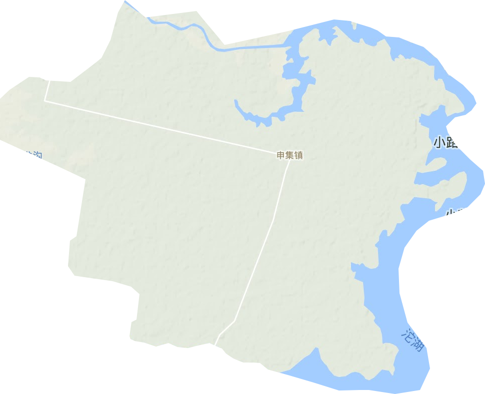 申集镇地形图