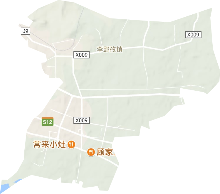 李郢孜镇地形图