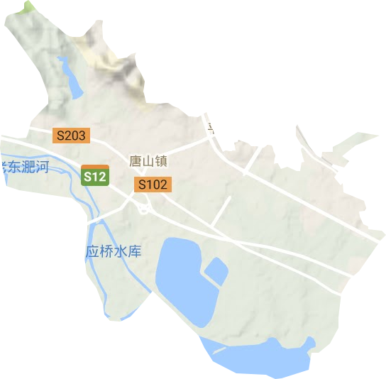 唐山镇地形图