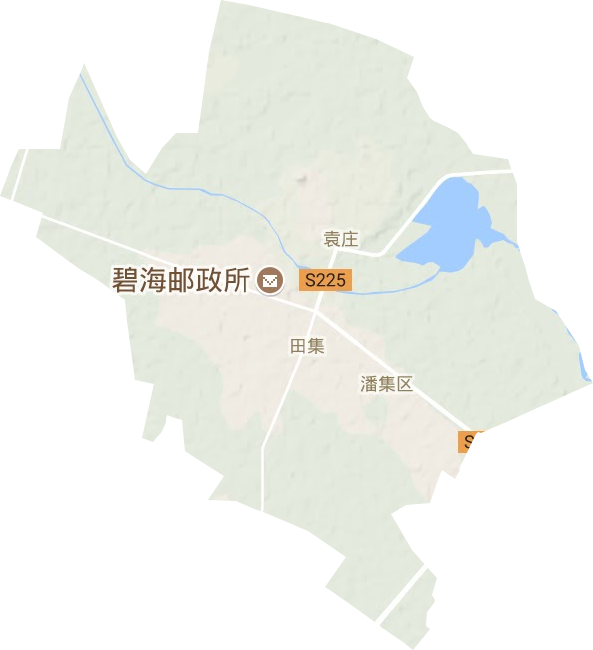 田集街道地形图