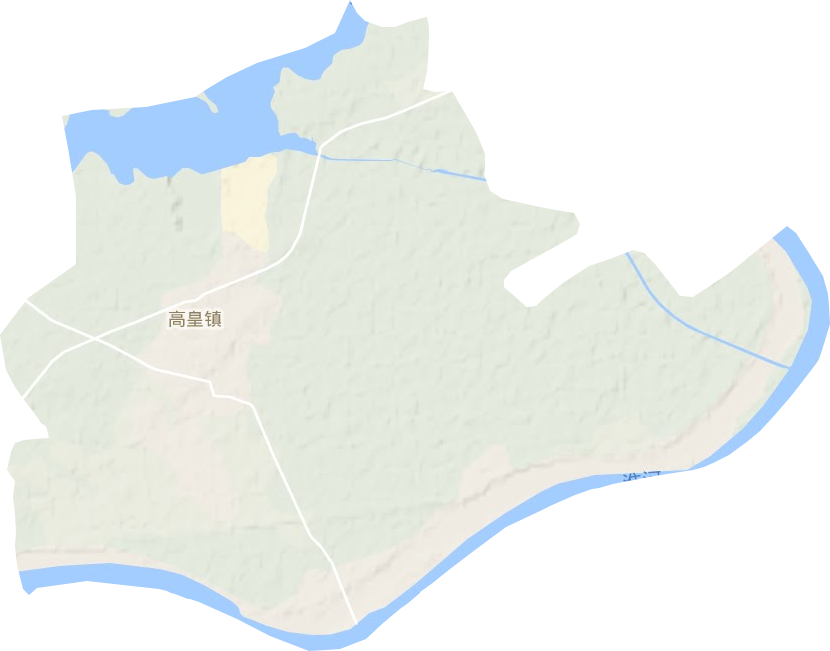 高皇镇地形图