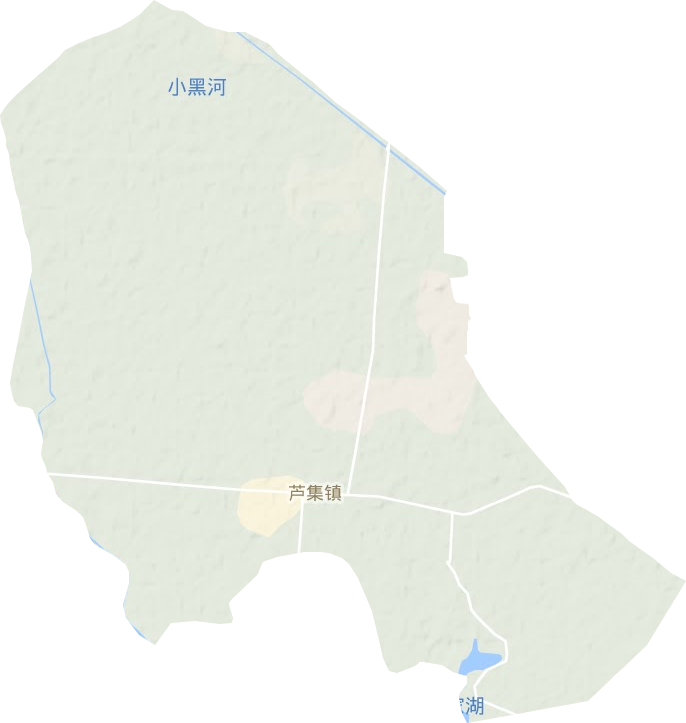 芦集镇地形图
