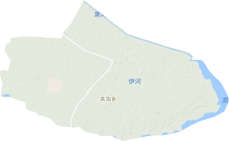 夹沟镇地形图
