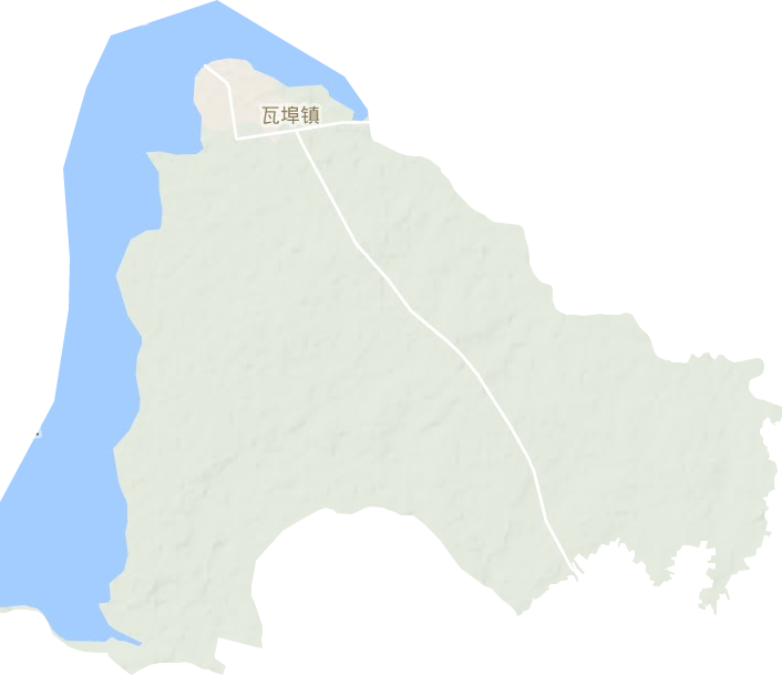 瓦埠镇地形图
