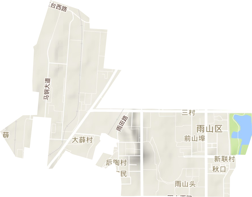 雨山街道地形图