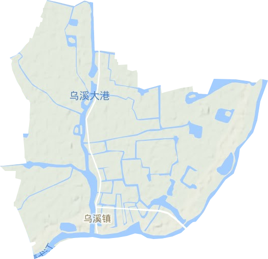乌溪镇地形图