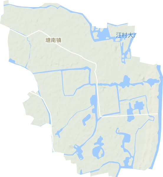 塘南镇地形图