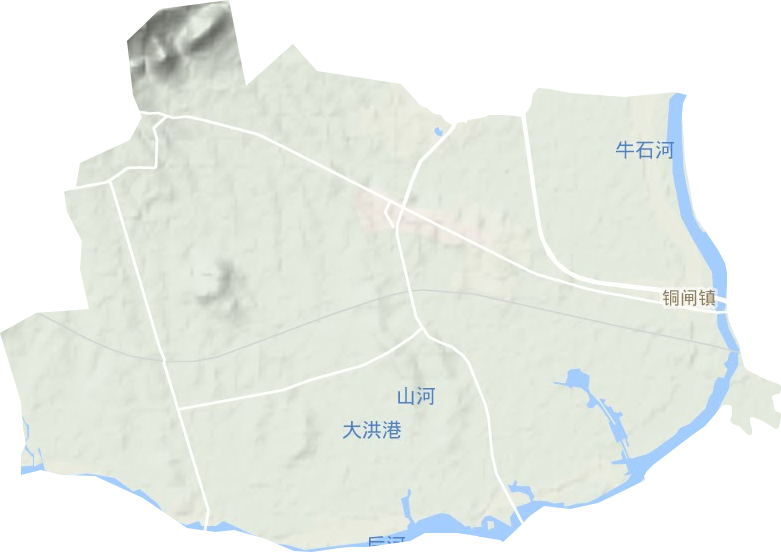 铜闸镇地形图