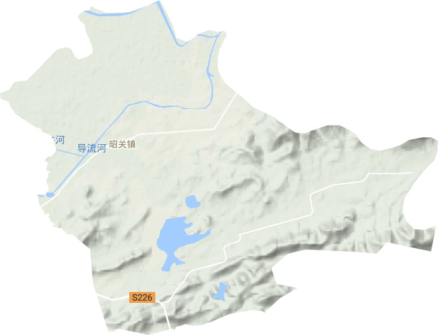 昭关镇地形图