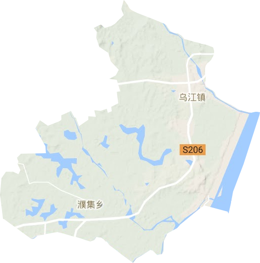 乌江镇地形图