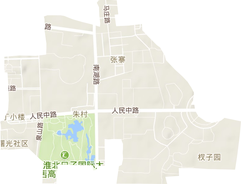 人民路街道地形图