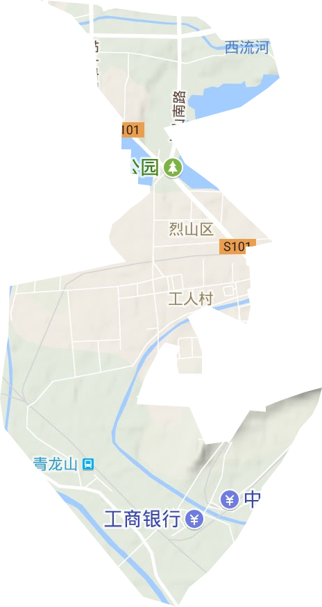 杨庄街道地形图