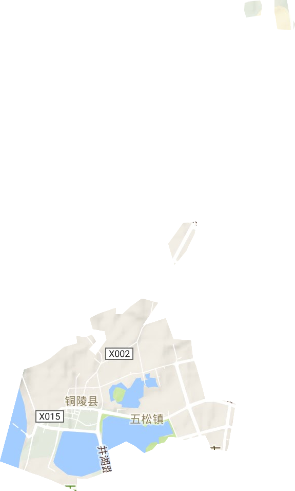 五松镇地形图