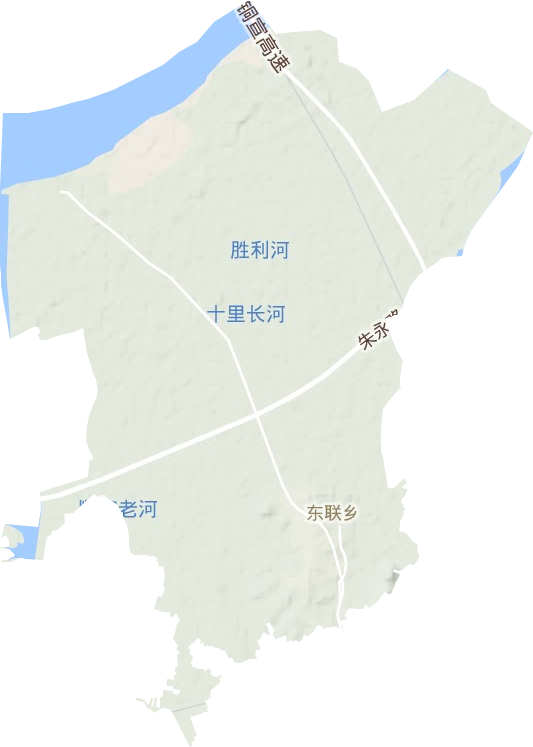 东联乡地形图