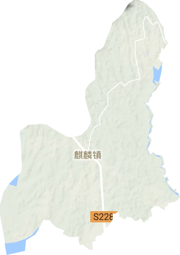 麒麟镇地形图