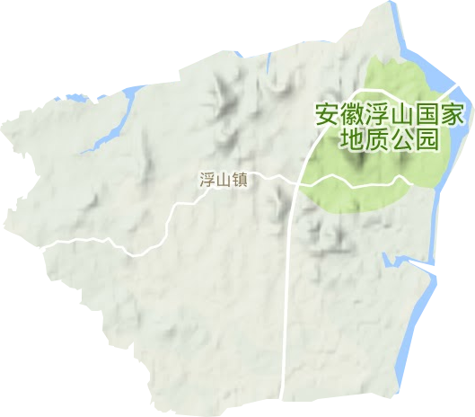 浮山镇地形图