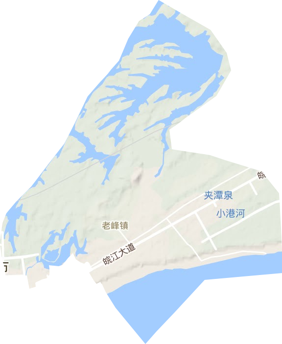 老峰镇地形图
