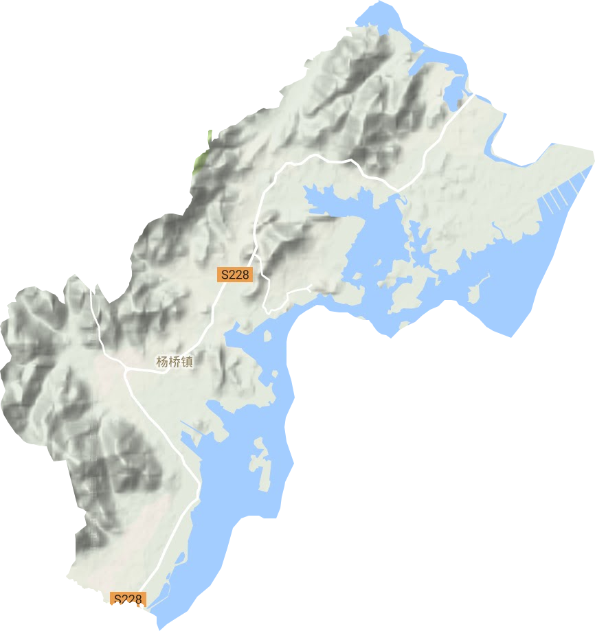 杨桥镇地形图