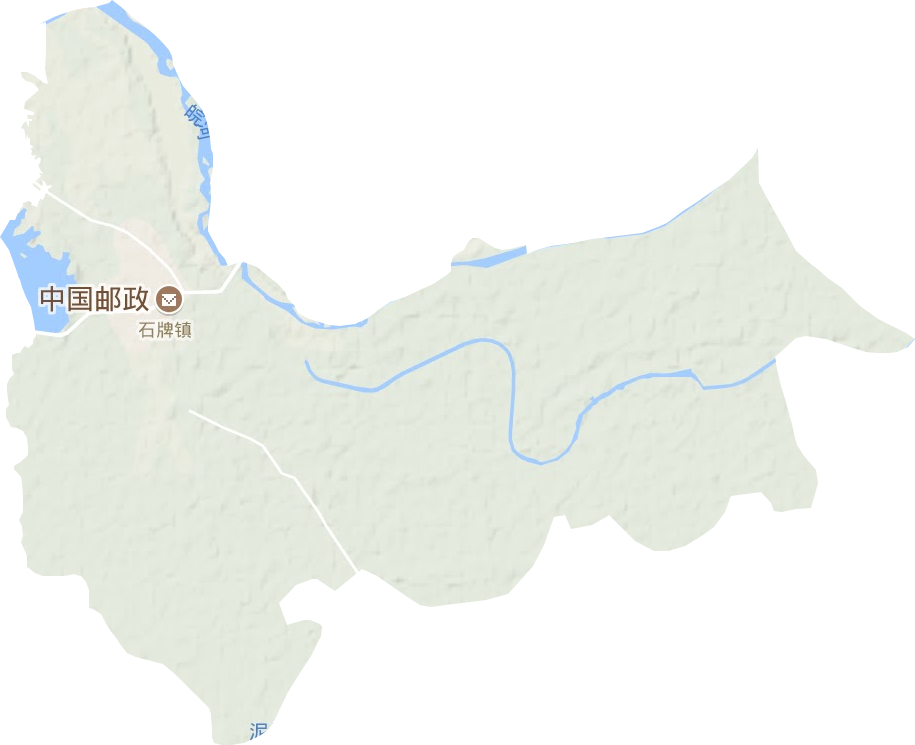 石牌镇地形图