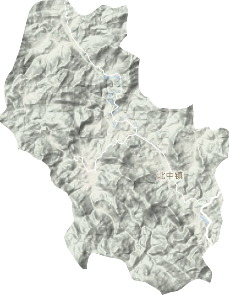 北中镇地形图