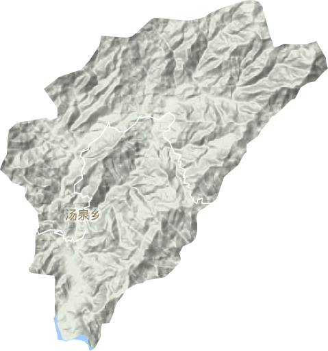 汤泉乡地形图