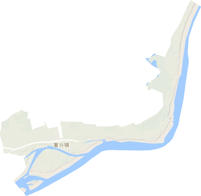 复兴镇地形图