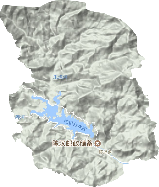 陈汉乡地形图